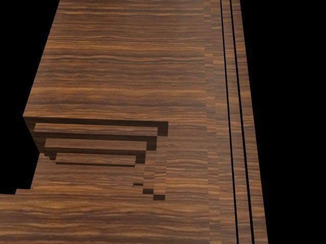 Isometric Modern Table Lowpoly Low-poly 3D model_4