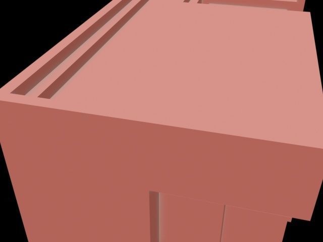 Isometric Modern Table Lowpoly Low-poly 3D model_13