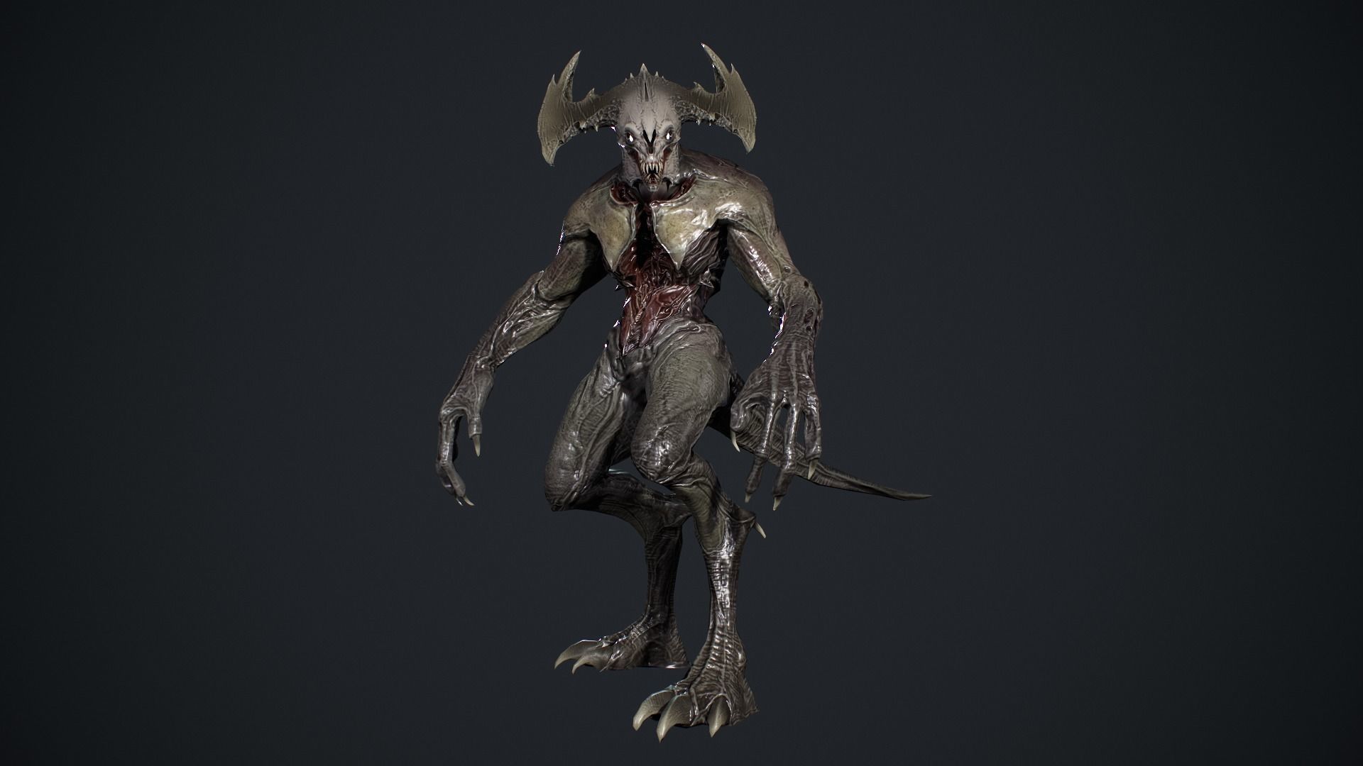Demon Character 3 Low-poly 3D model_15