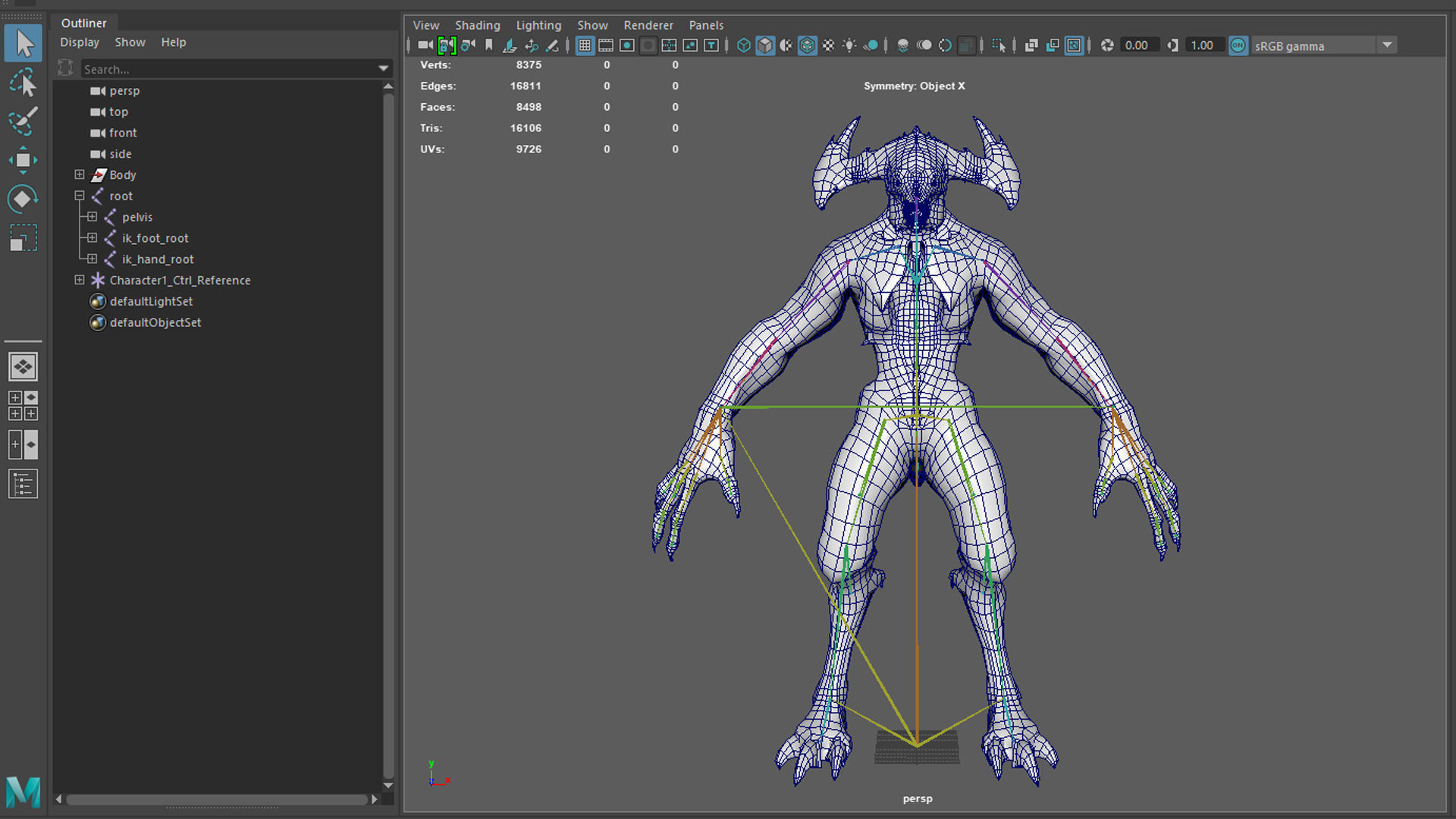 Demon Character 3 Low-poly 3D model_29