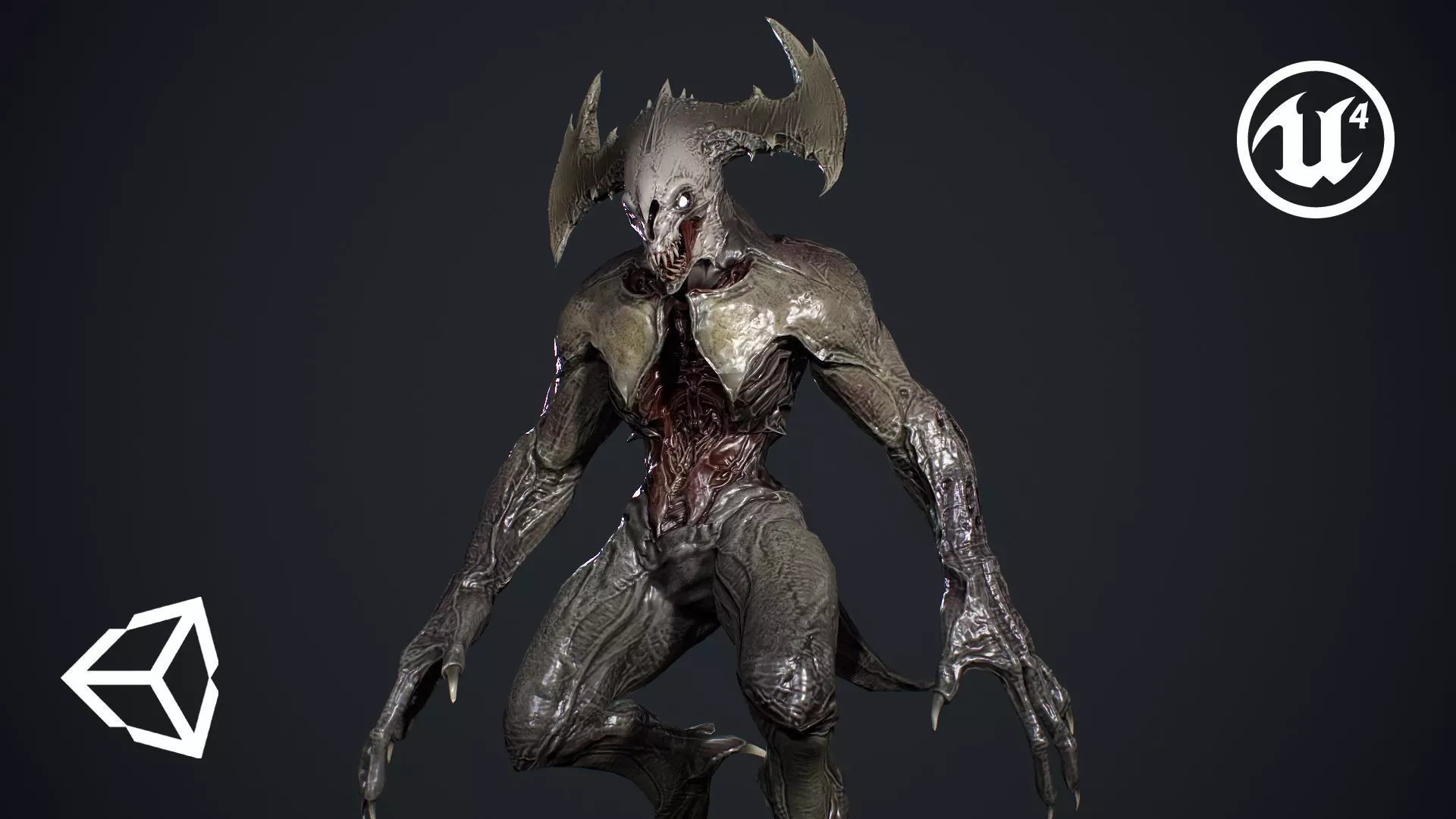 Demon Character 3 Low-poly 3D model_0