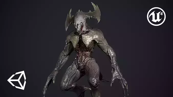 Demon Character 3 Low-poly 3D model