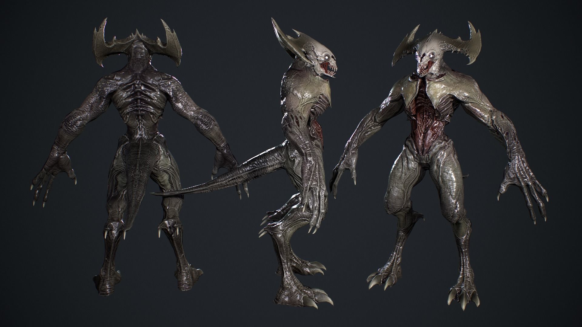 Demon Character 3 Low-poly 3D model_7