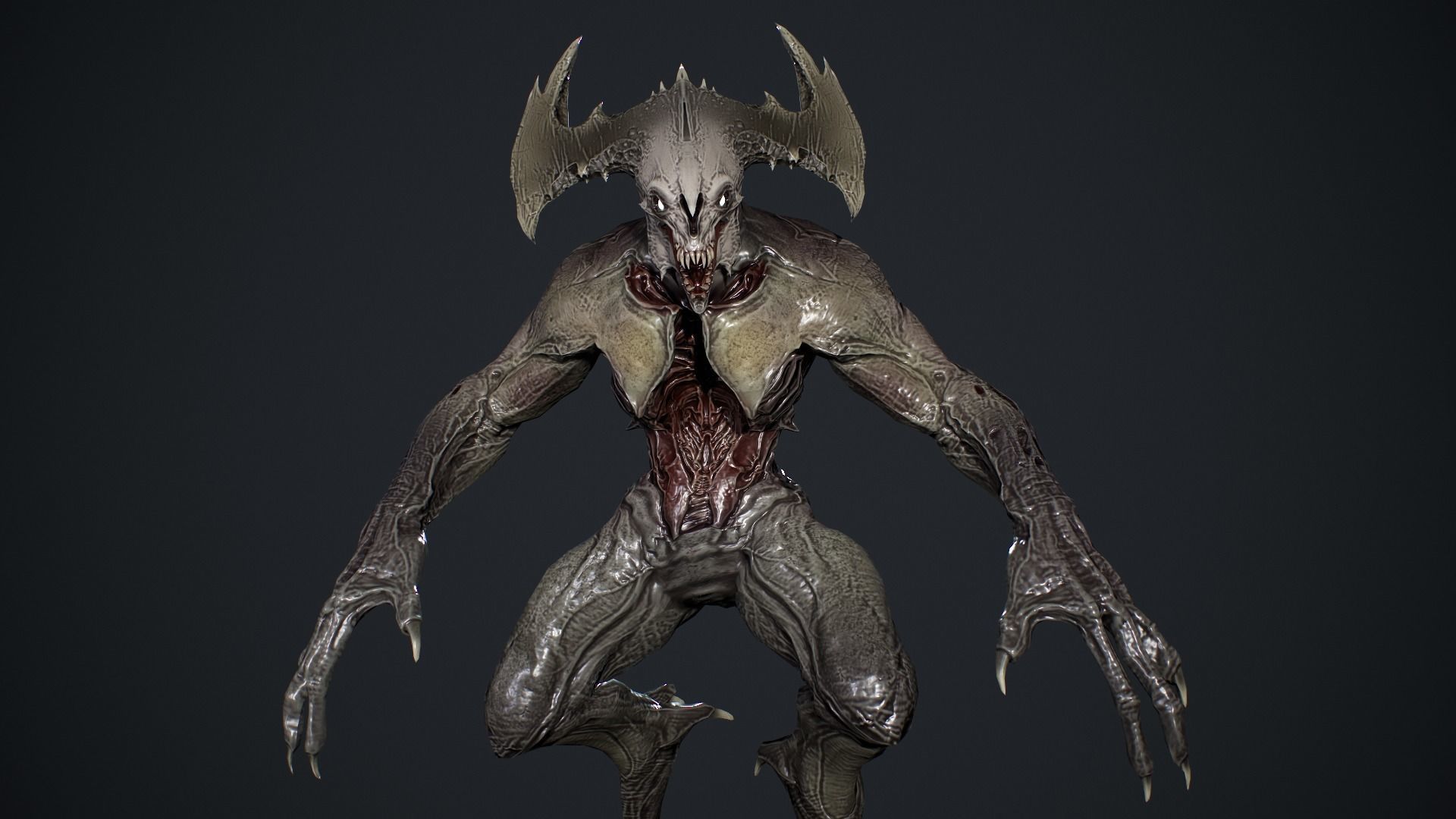 Demon Character 3 Low-poly 3D model_12