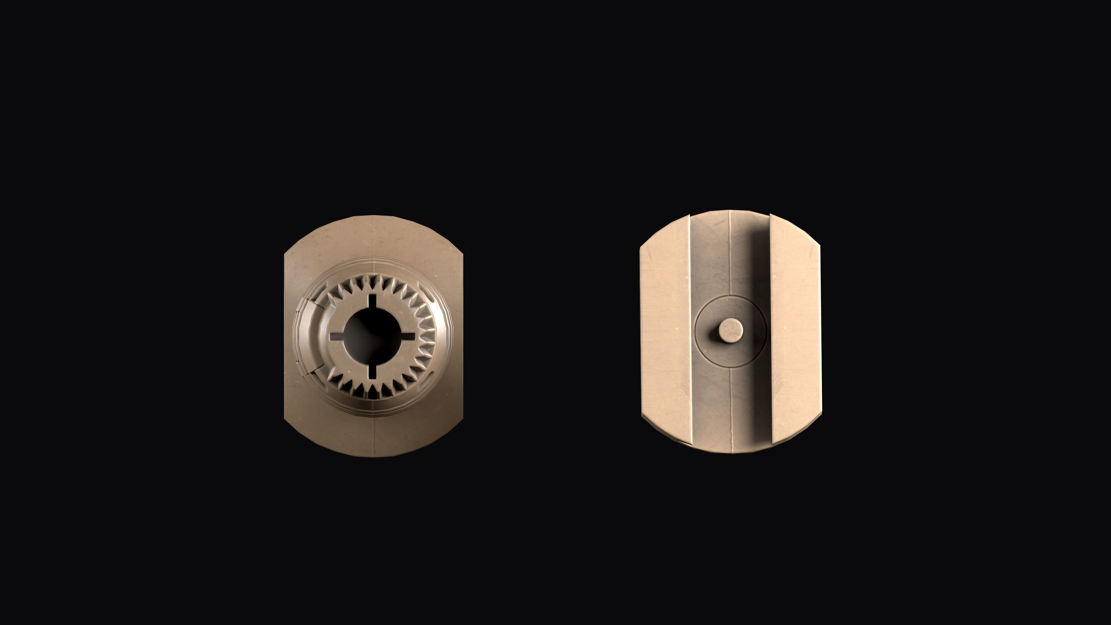 Vertical fore Grip HK  Low-poly 3D model_14