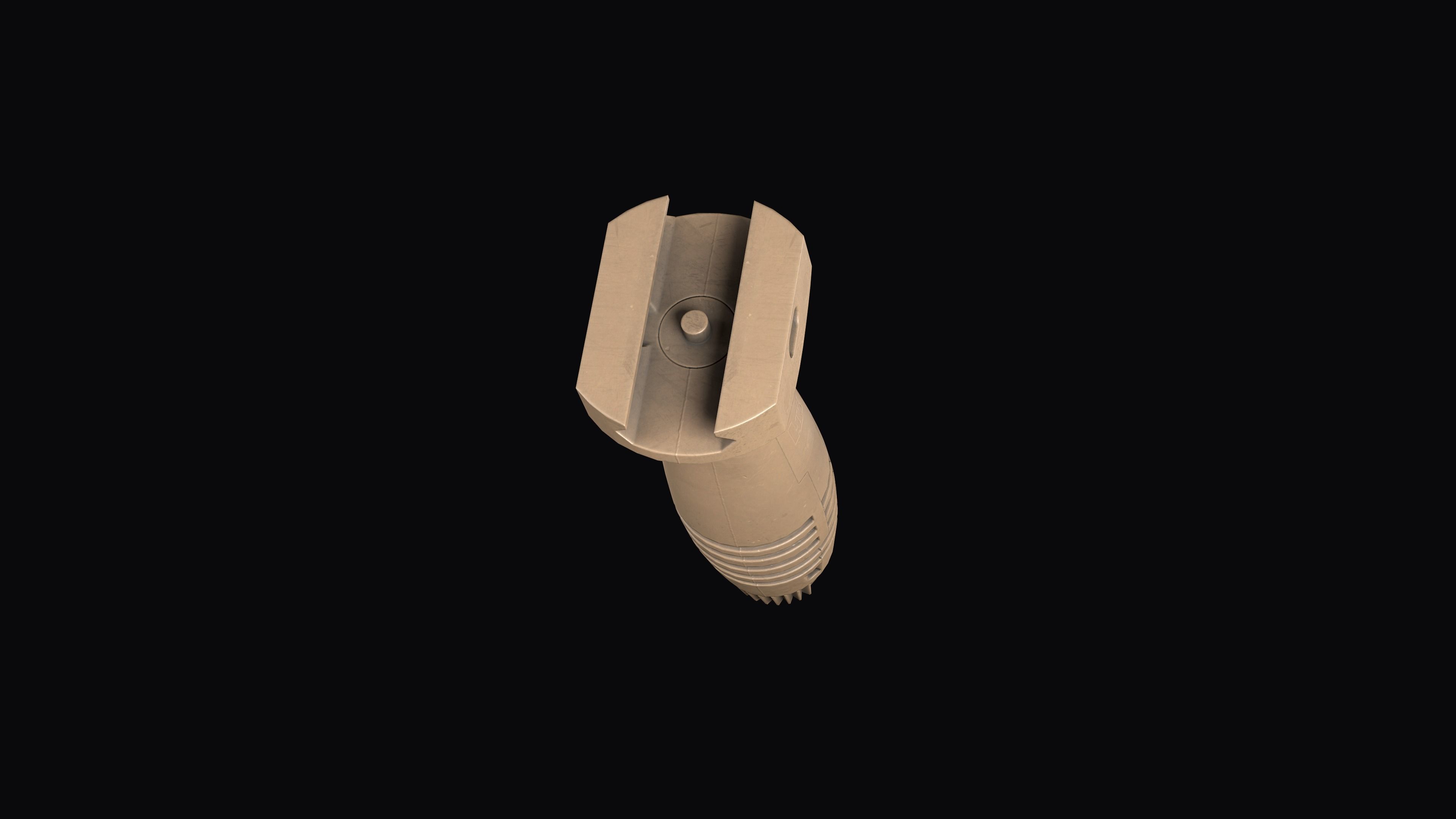 Vertical fore Grip HK  Low-poly 3D model_10