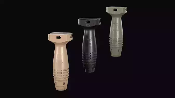 Vertical fore Grip HK  Low-poly 3D model