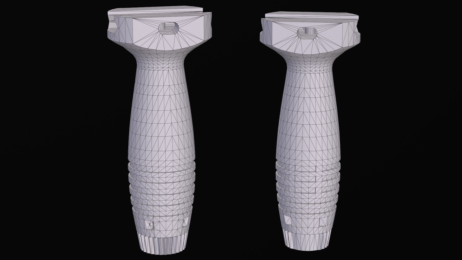 Vertical fore Grip HK  Low-poly 3D model_15