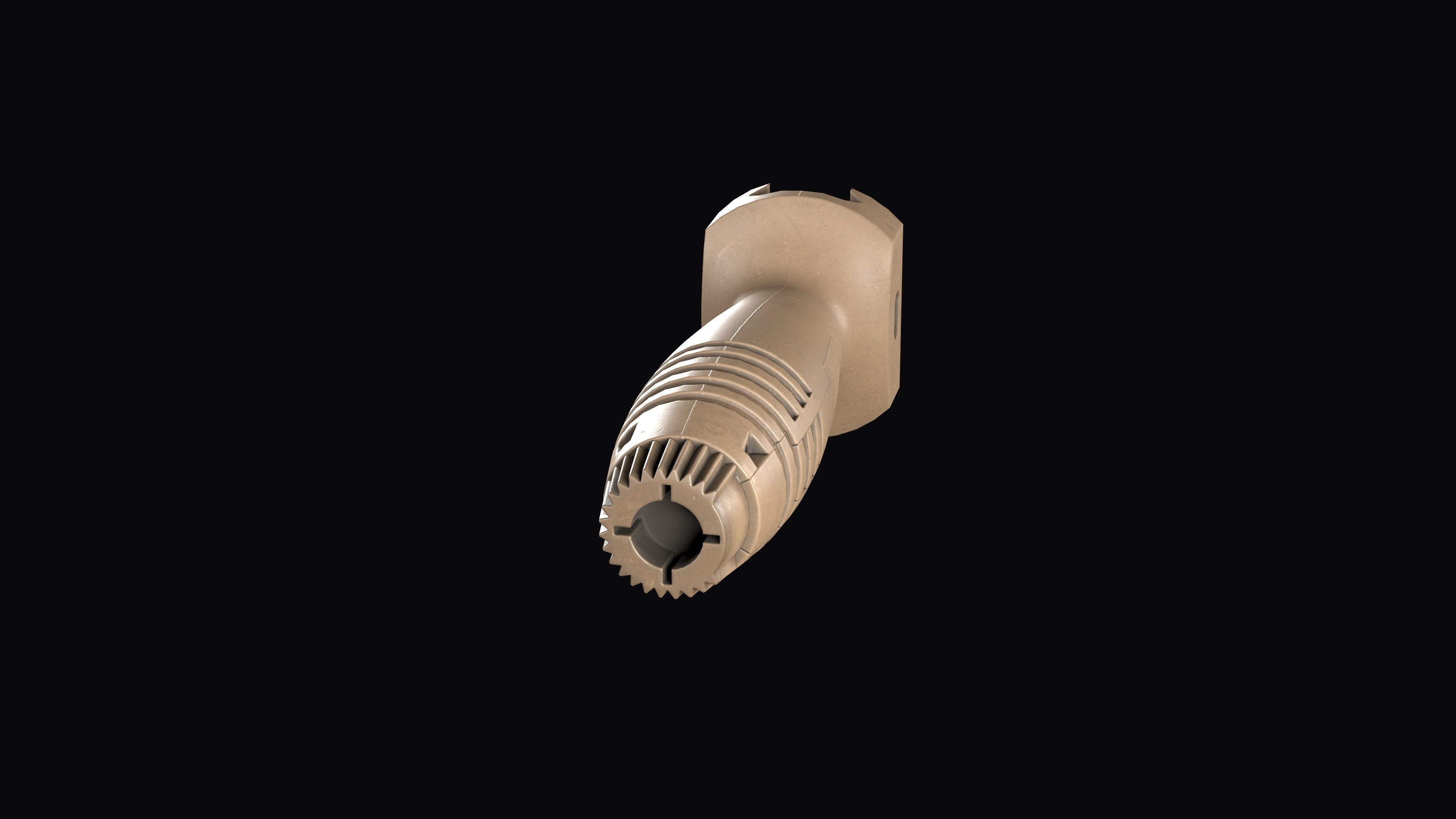 Vertical fore Grip HK  Low-poly 3D model_11
