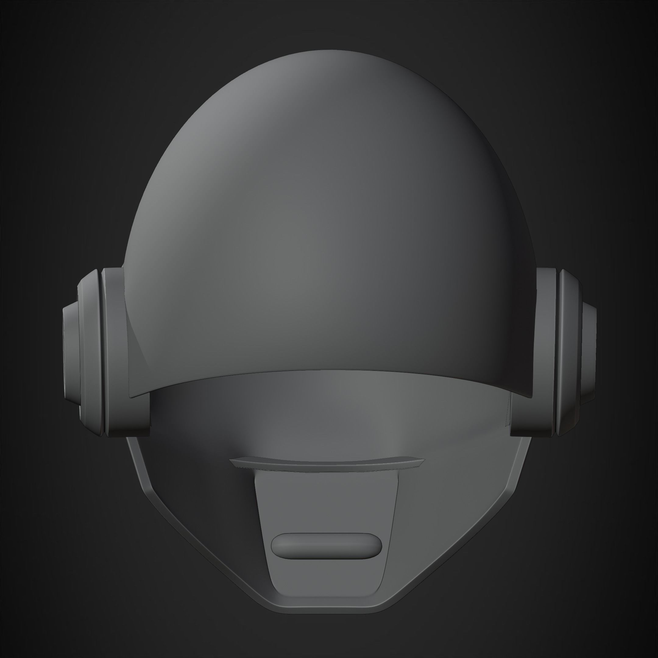 Daft Punk Thomas Bangalter Silver Helmet 3D print model_19