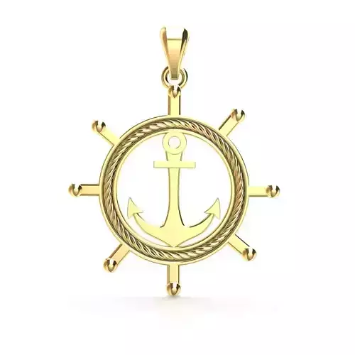 ANCHOR AND RUDDER  3D print model