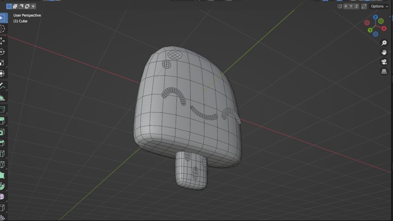 Icecream Boomerang fu Low-poly 3D model_5