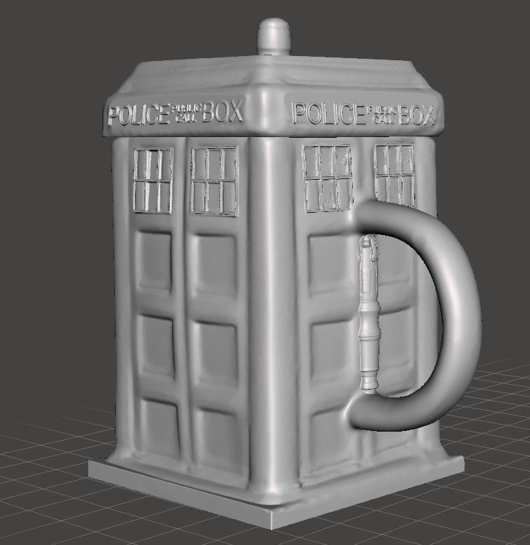 dr who tardis 3D print model_3