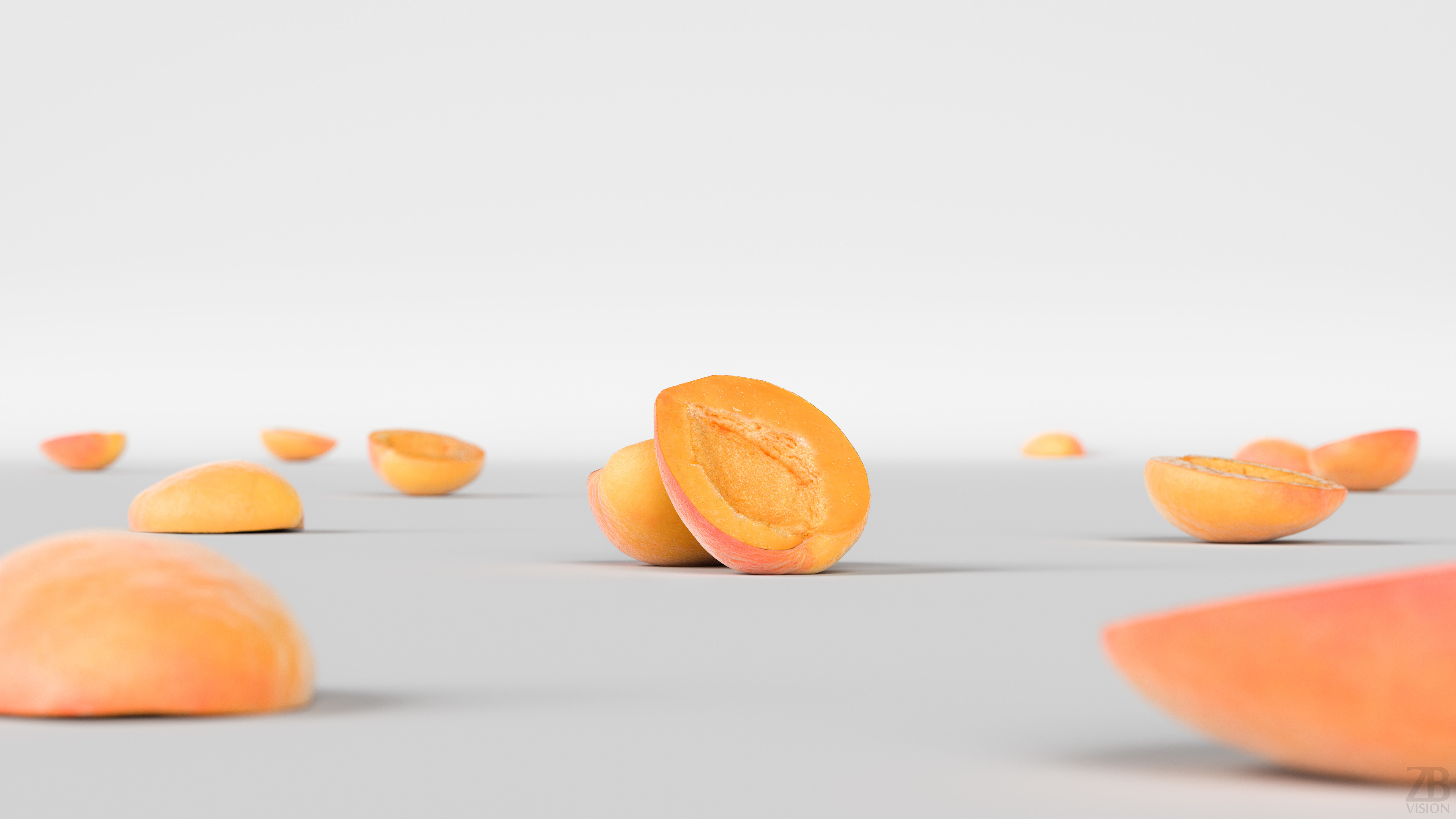 Apricot 3D model_1