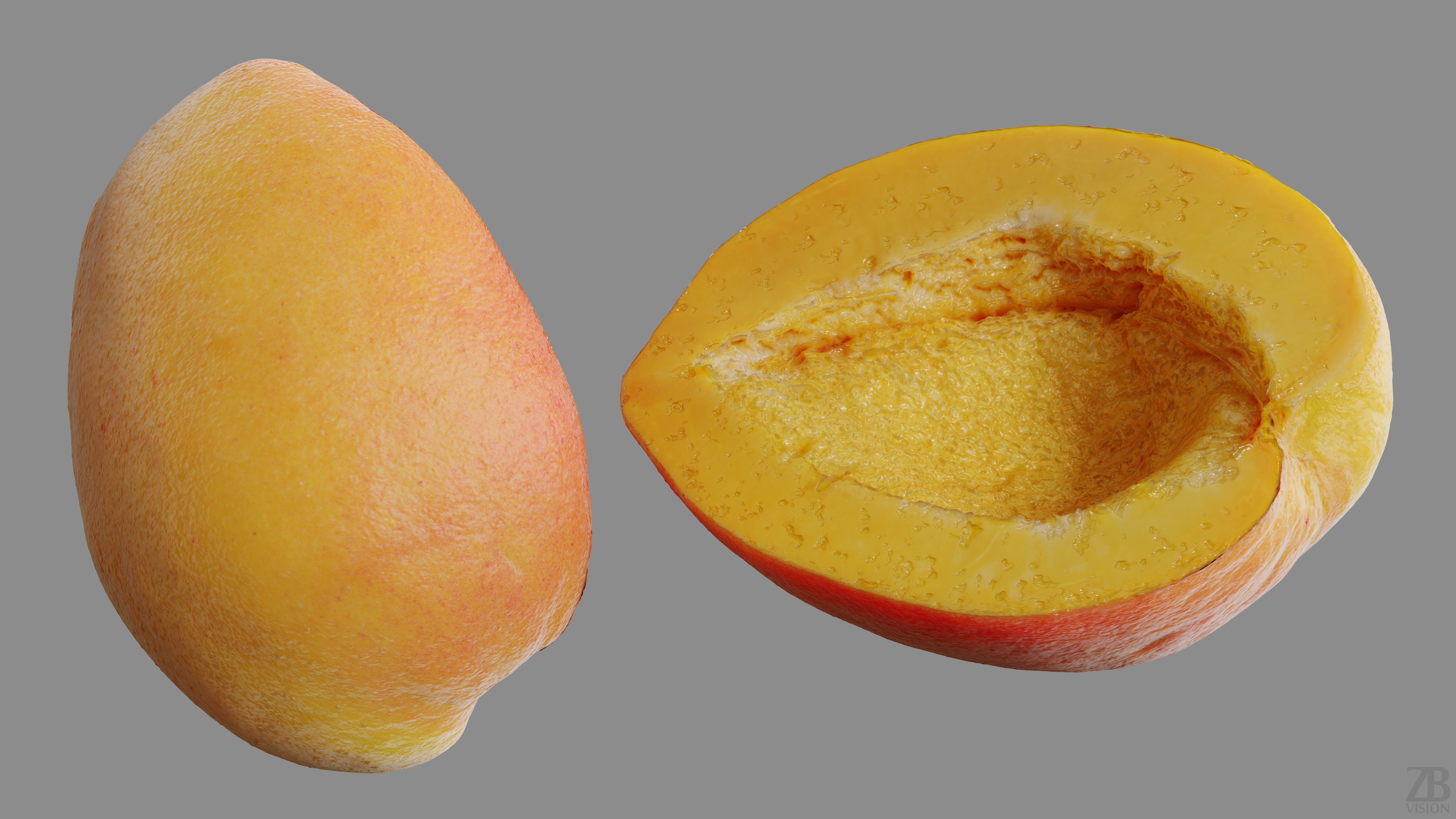 Apricot 3D model_9