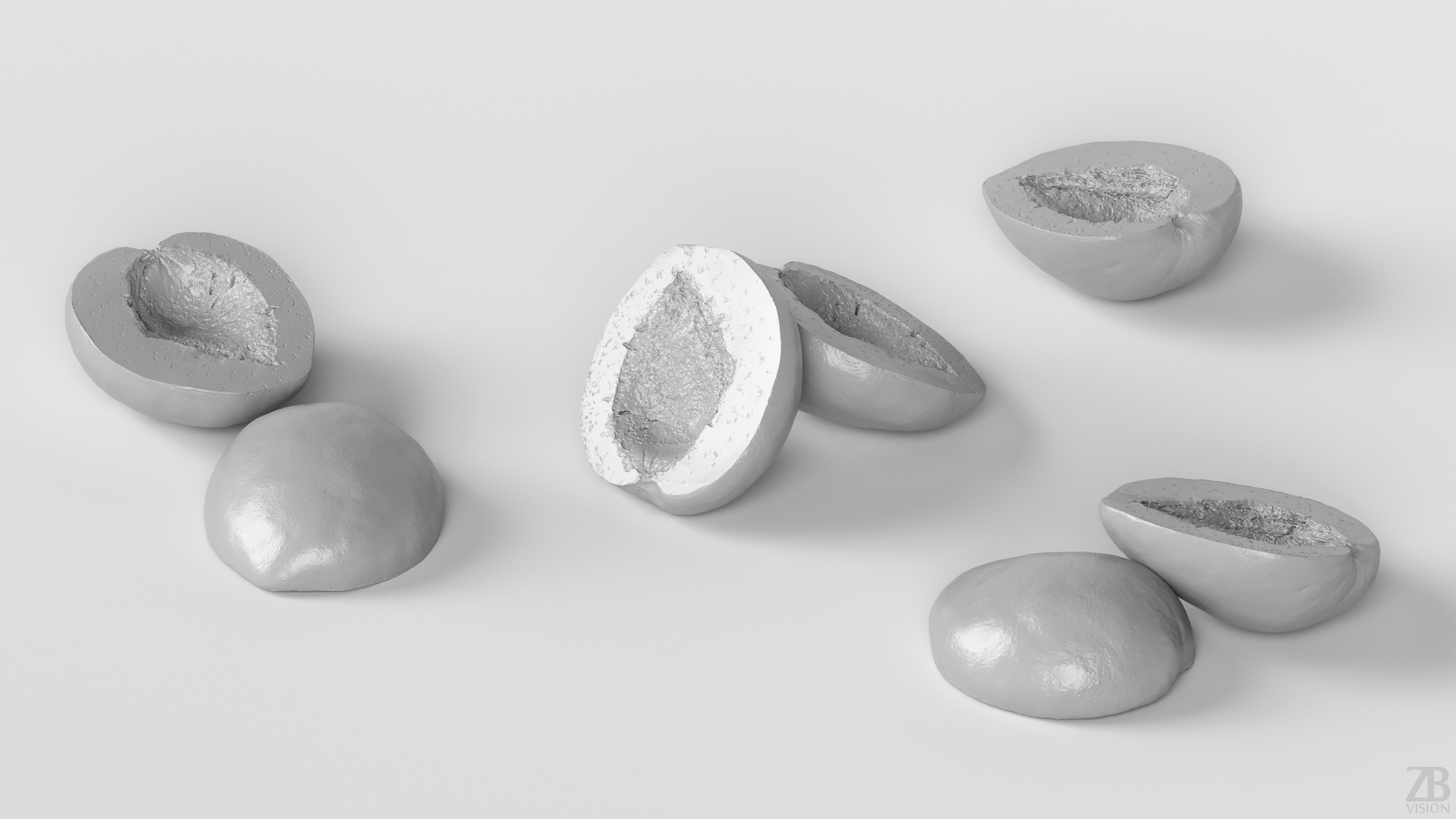 Apricot 3D model_3