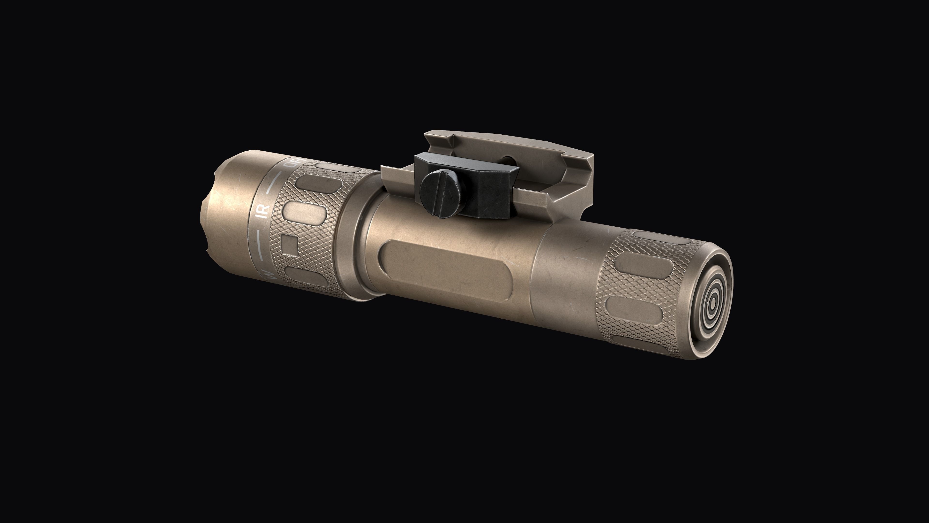 Insight WMX200 Tactical Weapon Light Low-poly 3D model_8