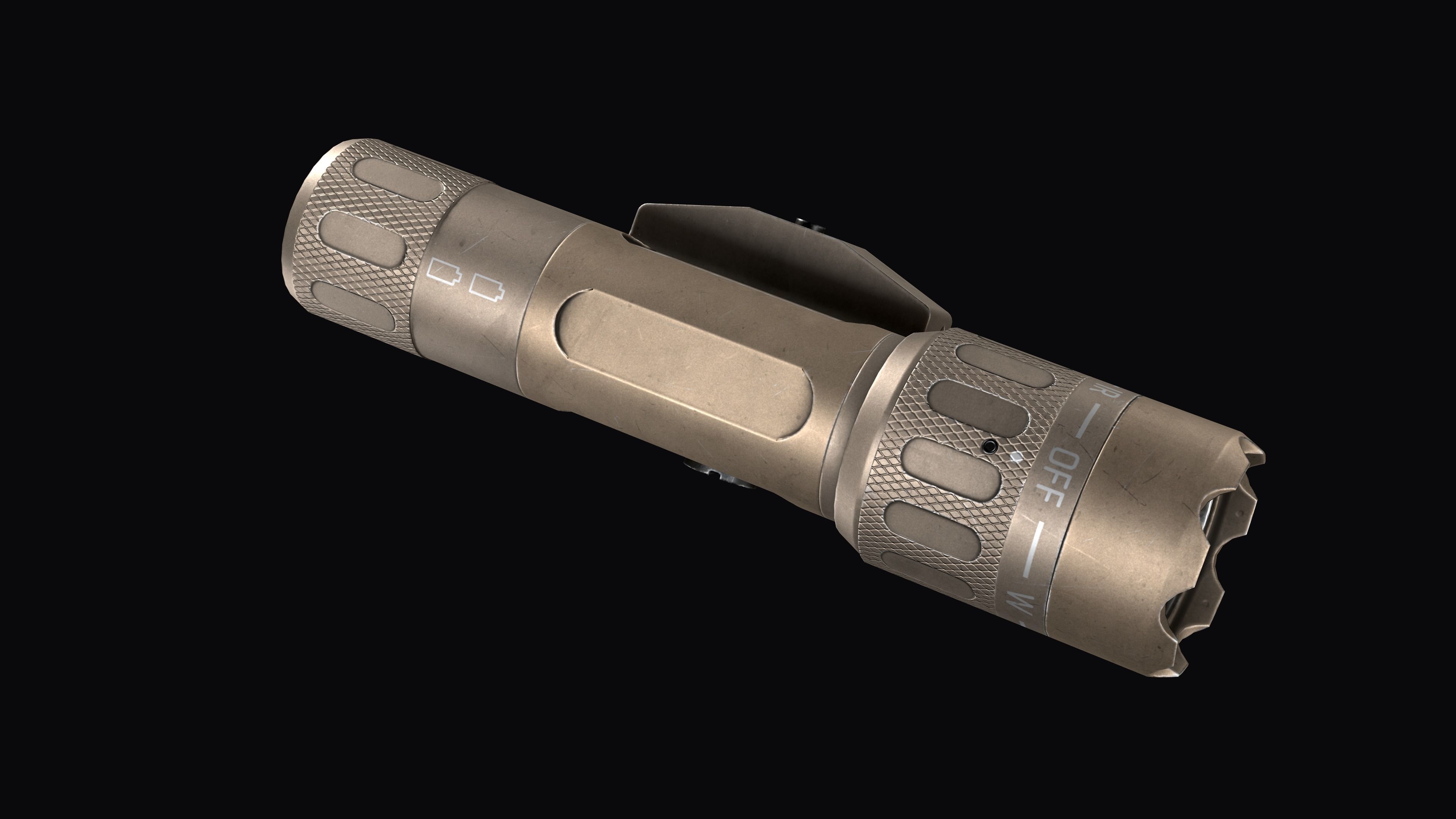 Insight WMX200 Tactical Weapon Light Low-poly 3D model_11