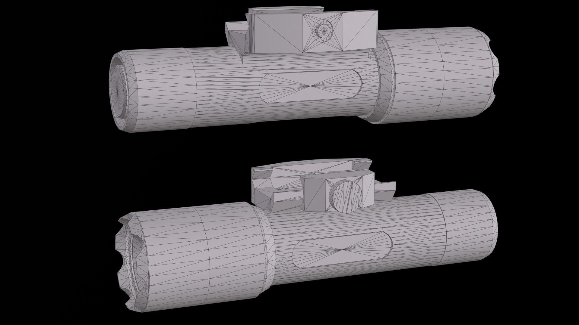 Insight WMX200 Tactical Weapon Light Low-poly 3D model_17