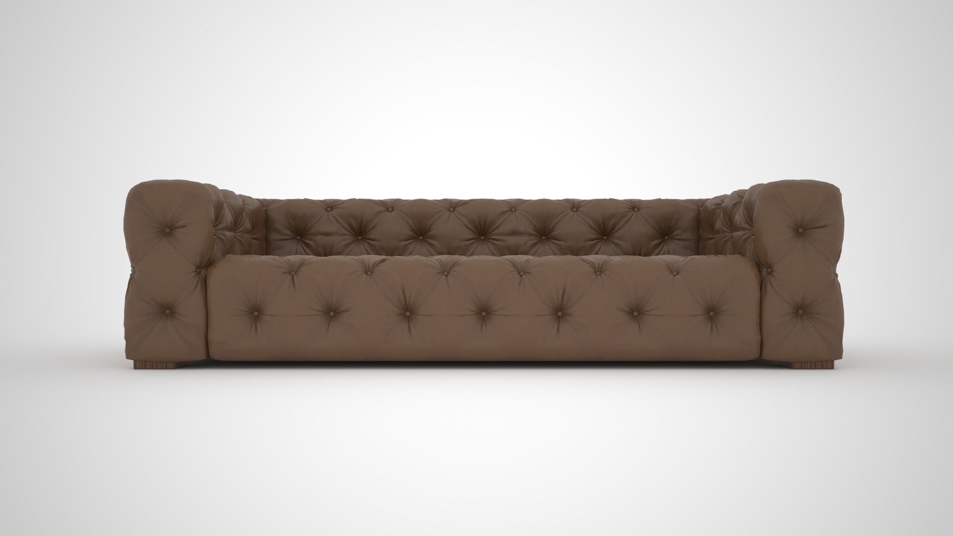 Leather Sofa Armchair 3D model Free 3D model_1