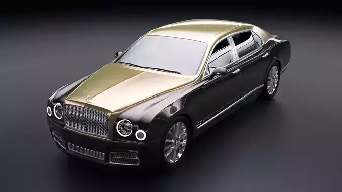 Bentley Mulsanne Low-poly 3D model