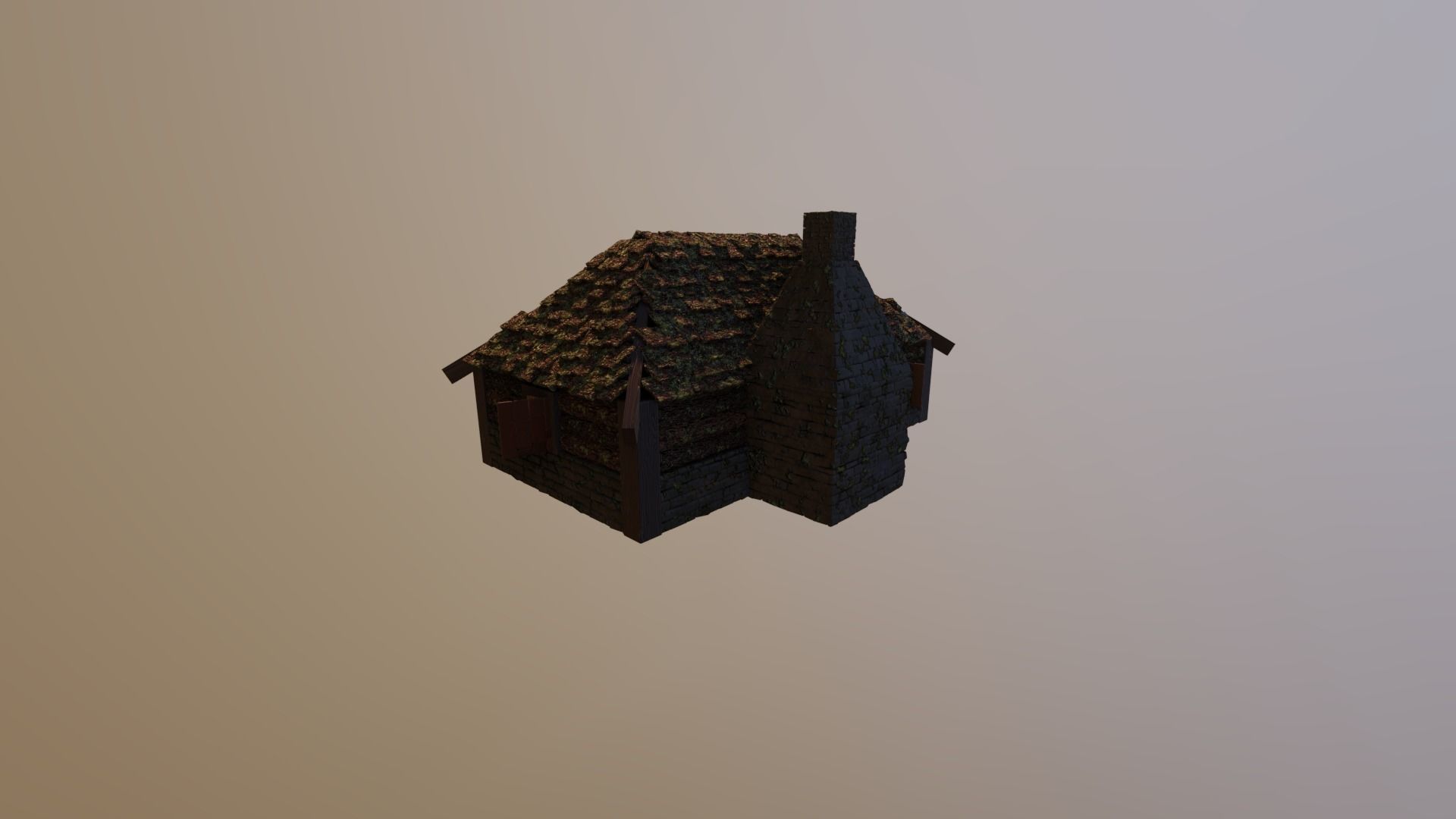 MEDIEVAL HOUSE 2 - LEVEL 1 by RogueFilmProductions 3D model_7