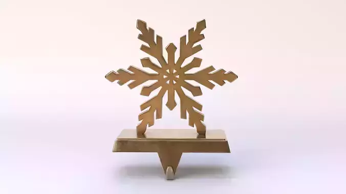 Snowflake Shaped Christmas Stocking Hanger