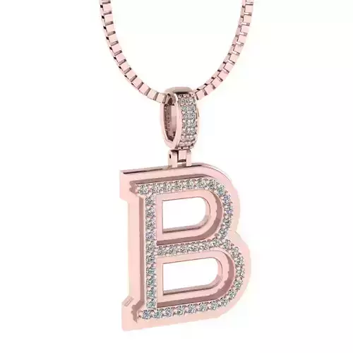 Alphabet Luxury pendant B
