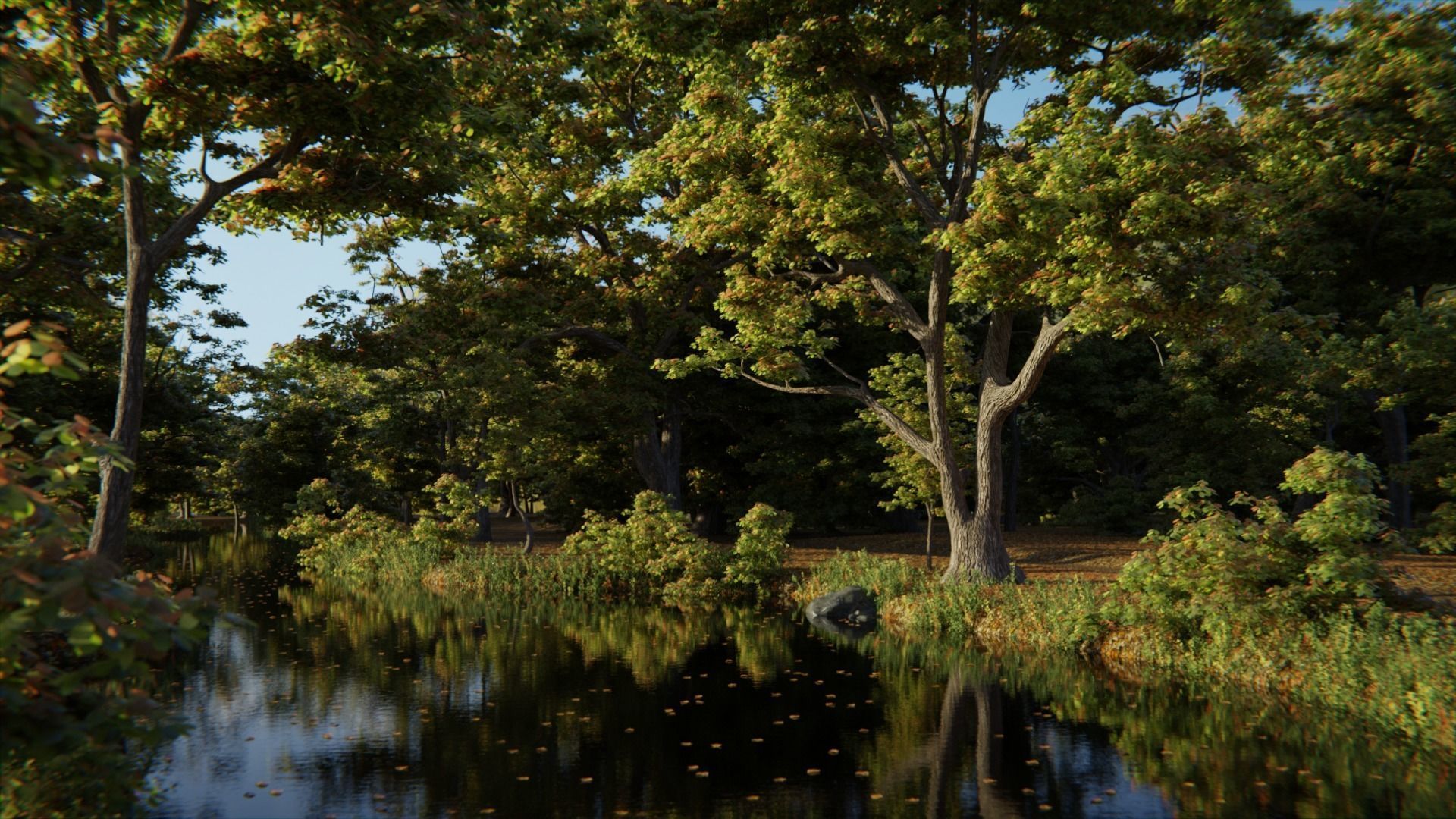 British Forest 3d Scene 3D model_4