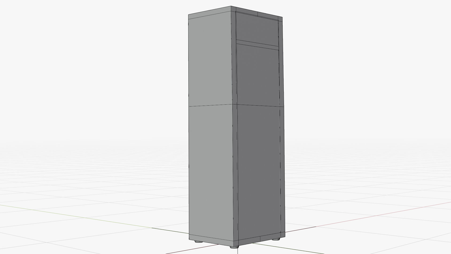 cartoon Closet with books Low-poly 3D model_8