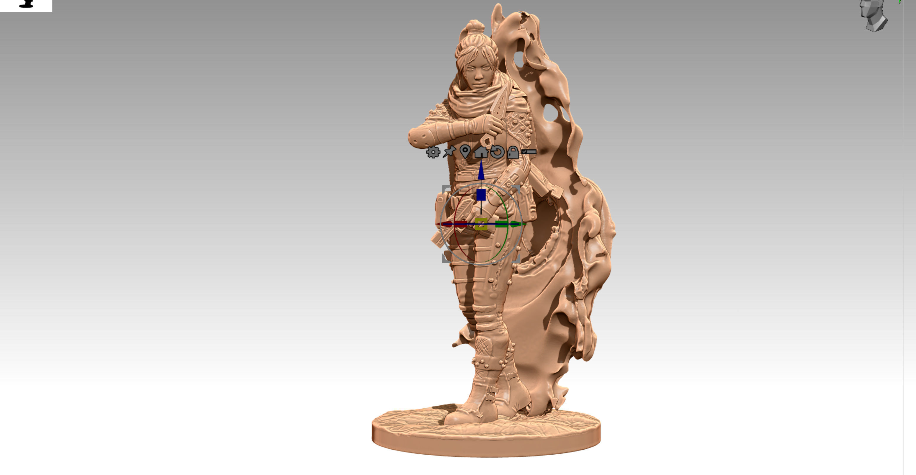 Apex Legends Wraith 3D print OBJ STL 3D print model_6