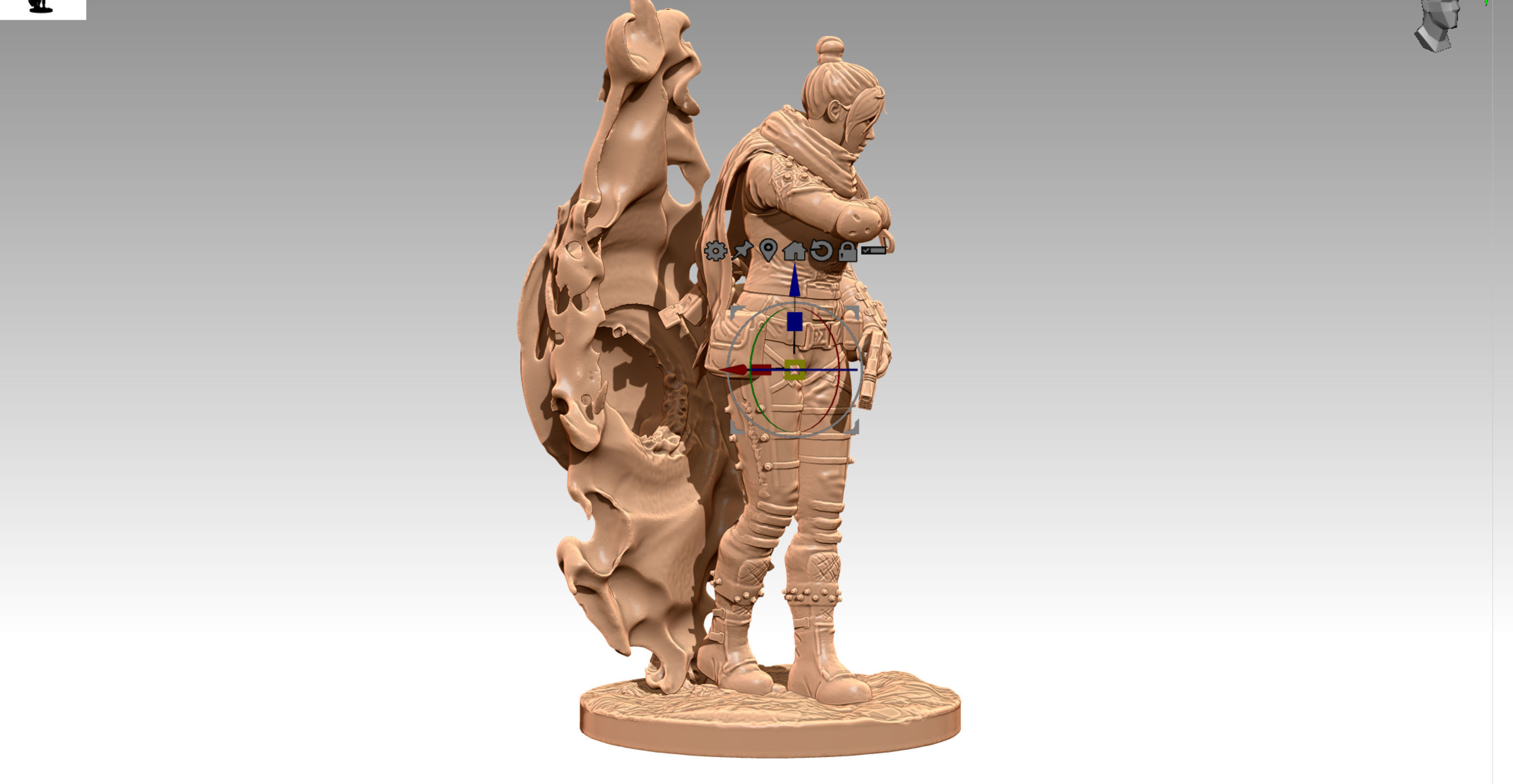 Apex Legends Wraith 3D print OBJ STL 3D print model_12