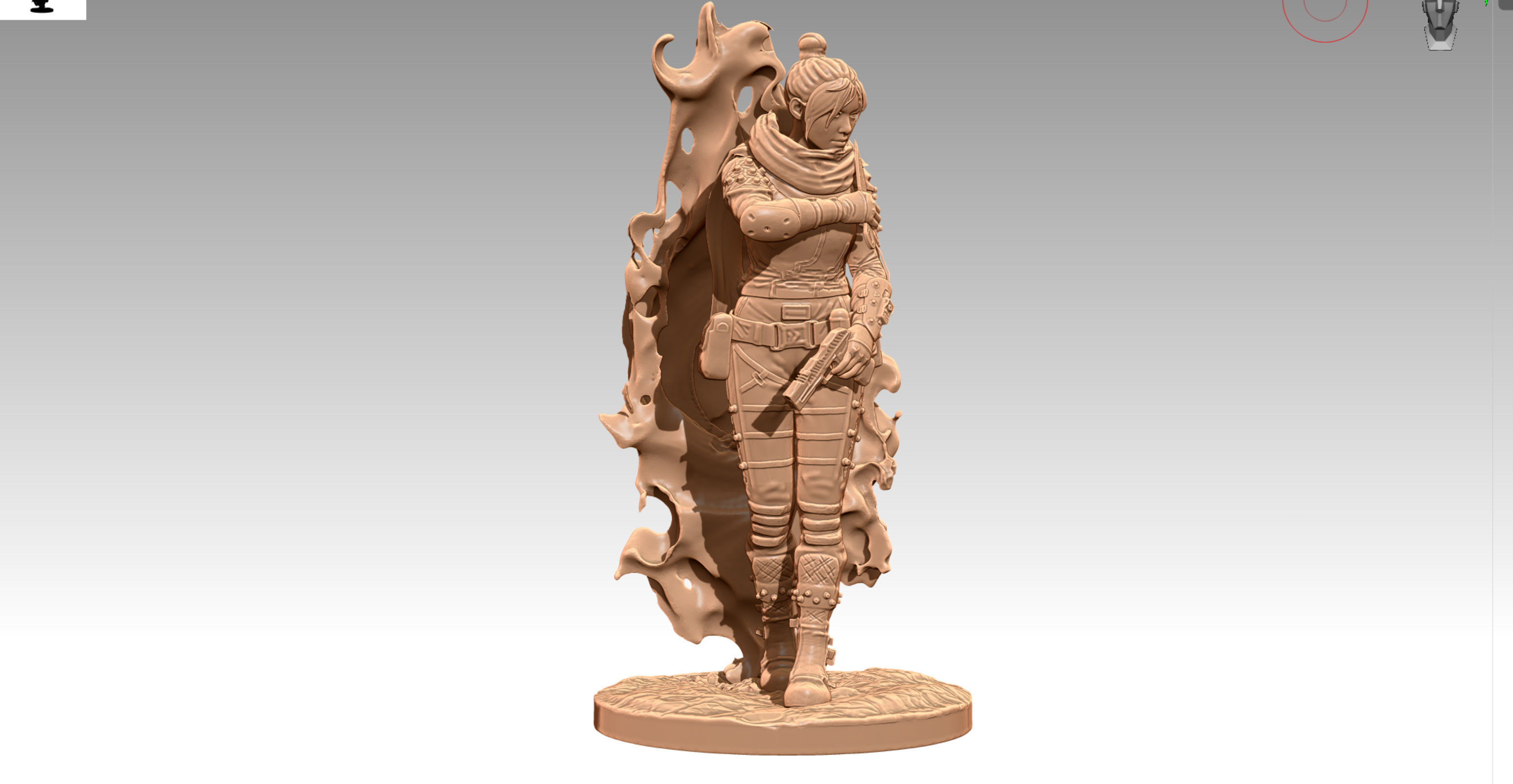 Apex Legends Wraith 3D print OBJ STL 3D print model_5