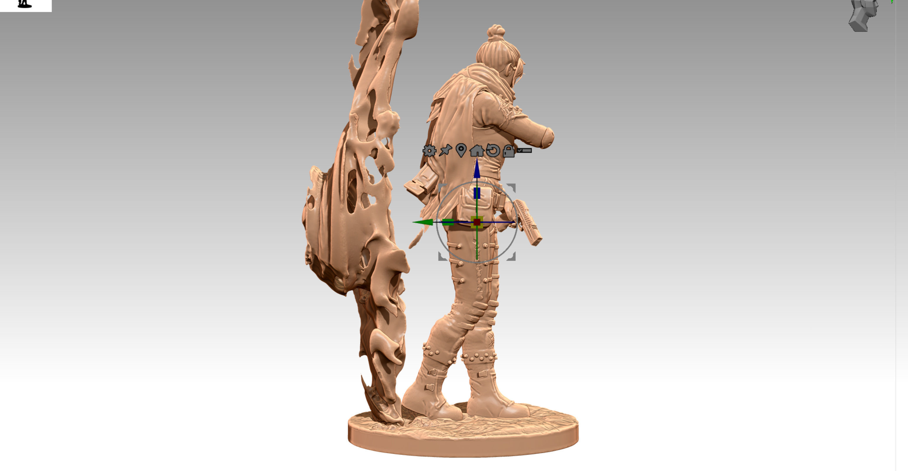Apex Legends Wraith 3D print OBJ STL 3D print model_11
