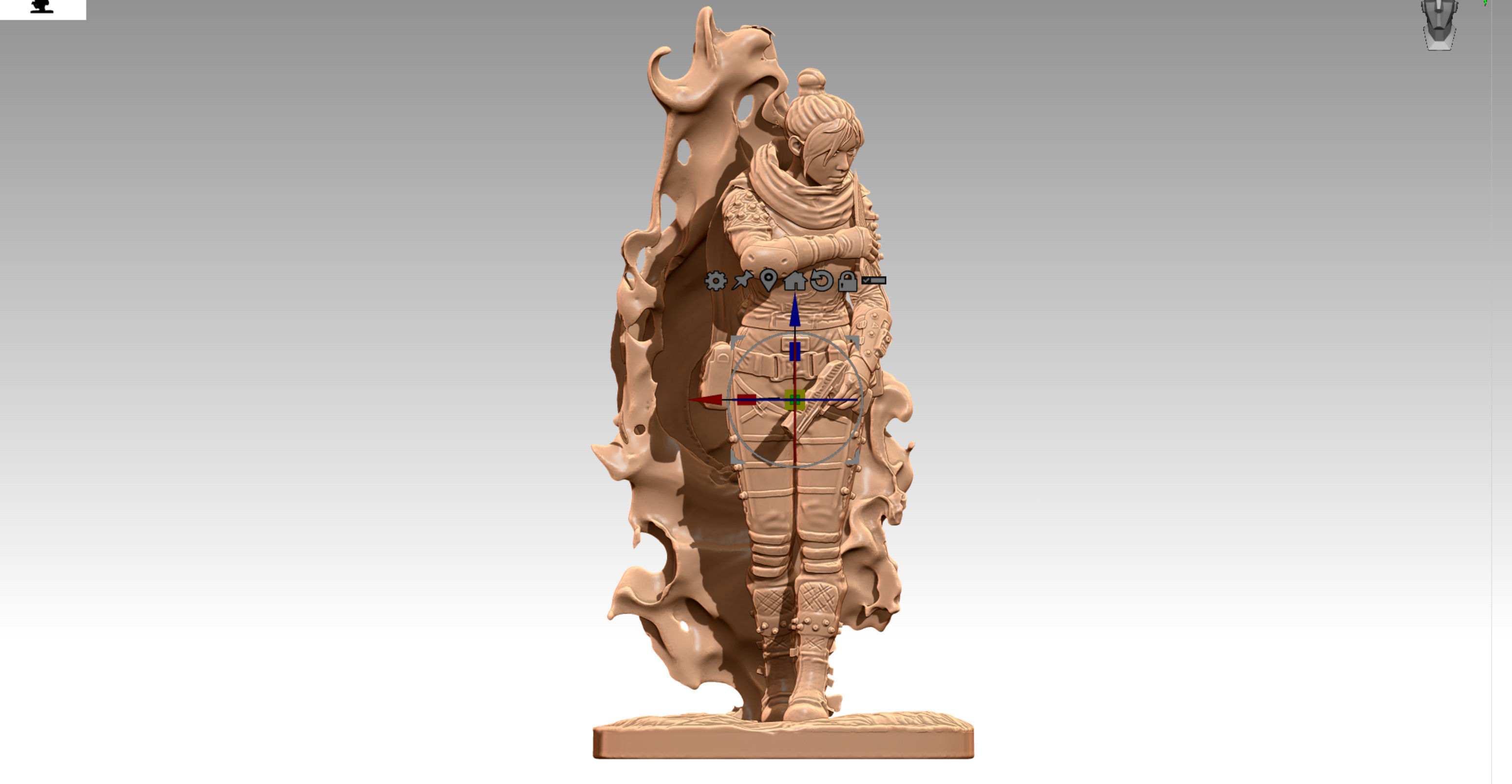 Apex Legends Wraith 3D print OBJ STL 3D print model_13