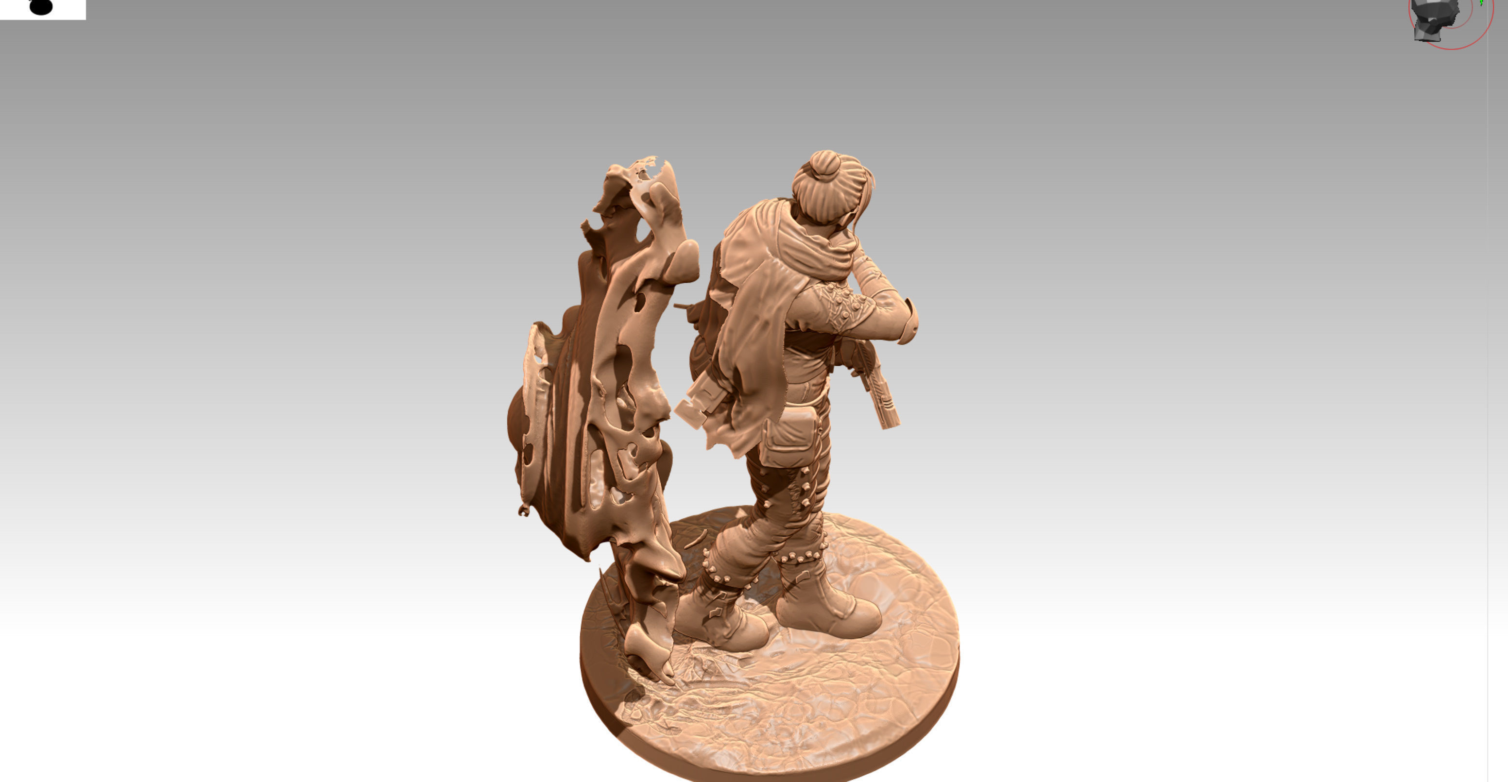 Apex Legends Wraith 3D print OBJ STL 3D print model_17