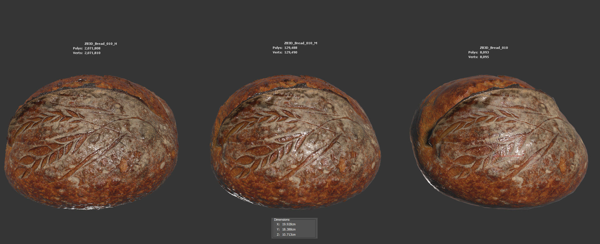 Bread 3D model_5