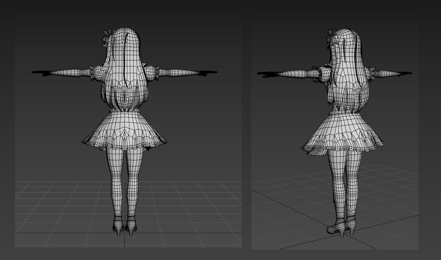 Oshi no Ko Hoshino Ai VRChat Avatar 3D model_3