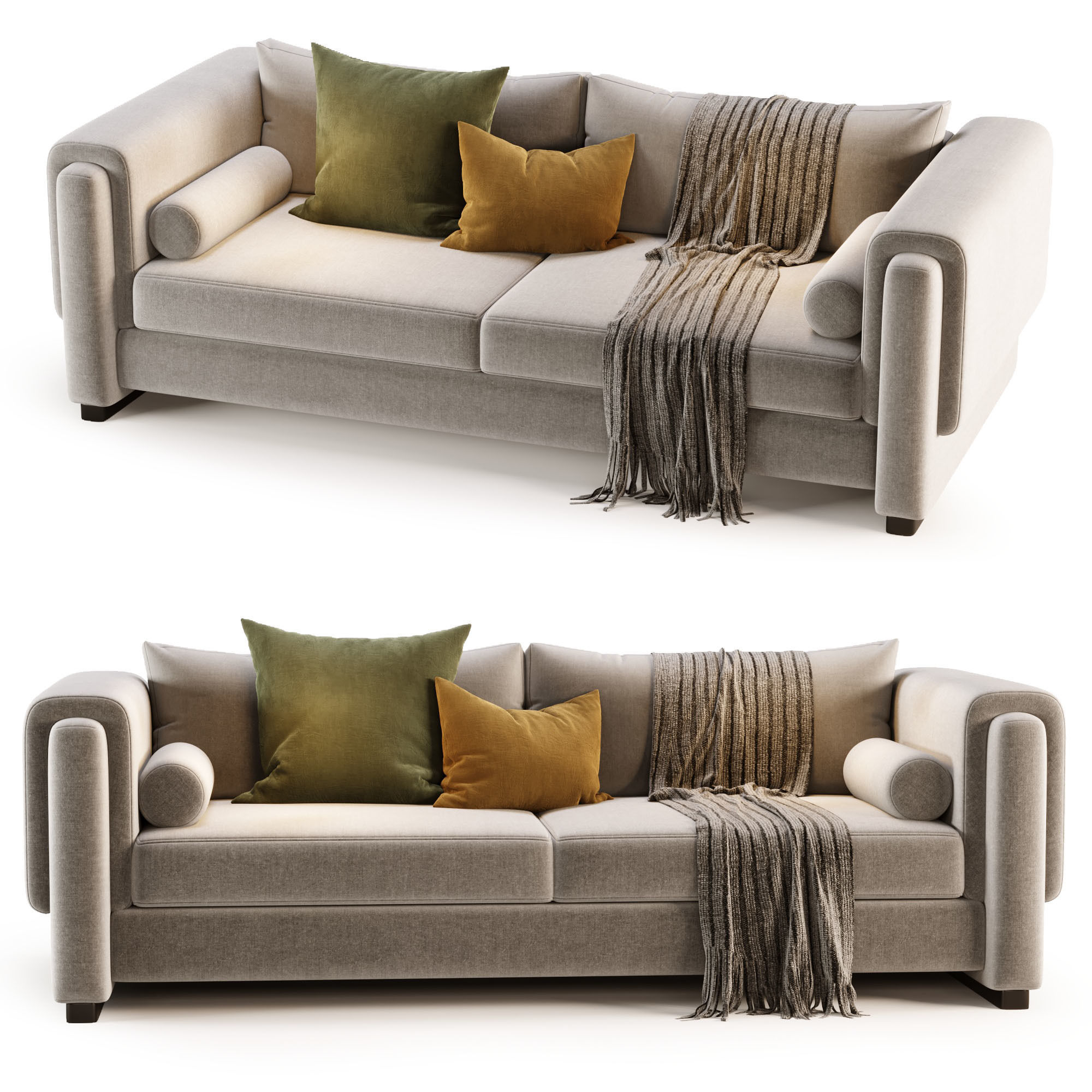 Howard Sofa by Egg Collective 3D model_1