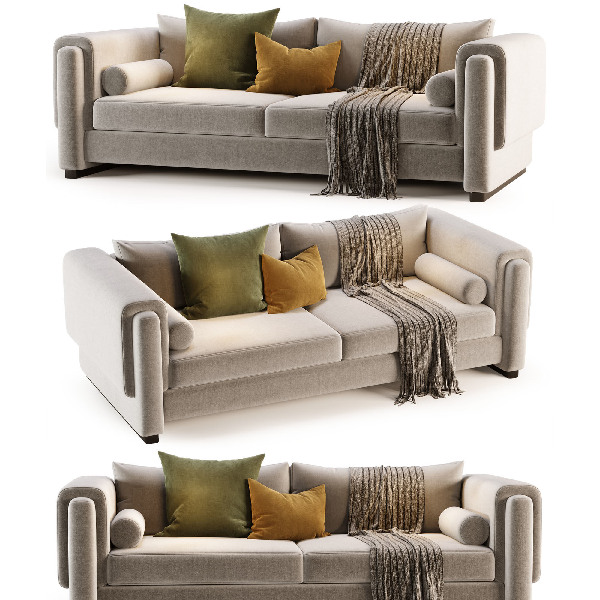 Howard Sofa by Egg Collective 3D model_2