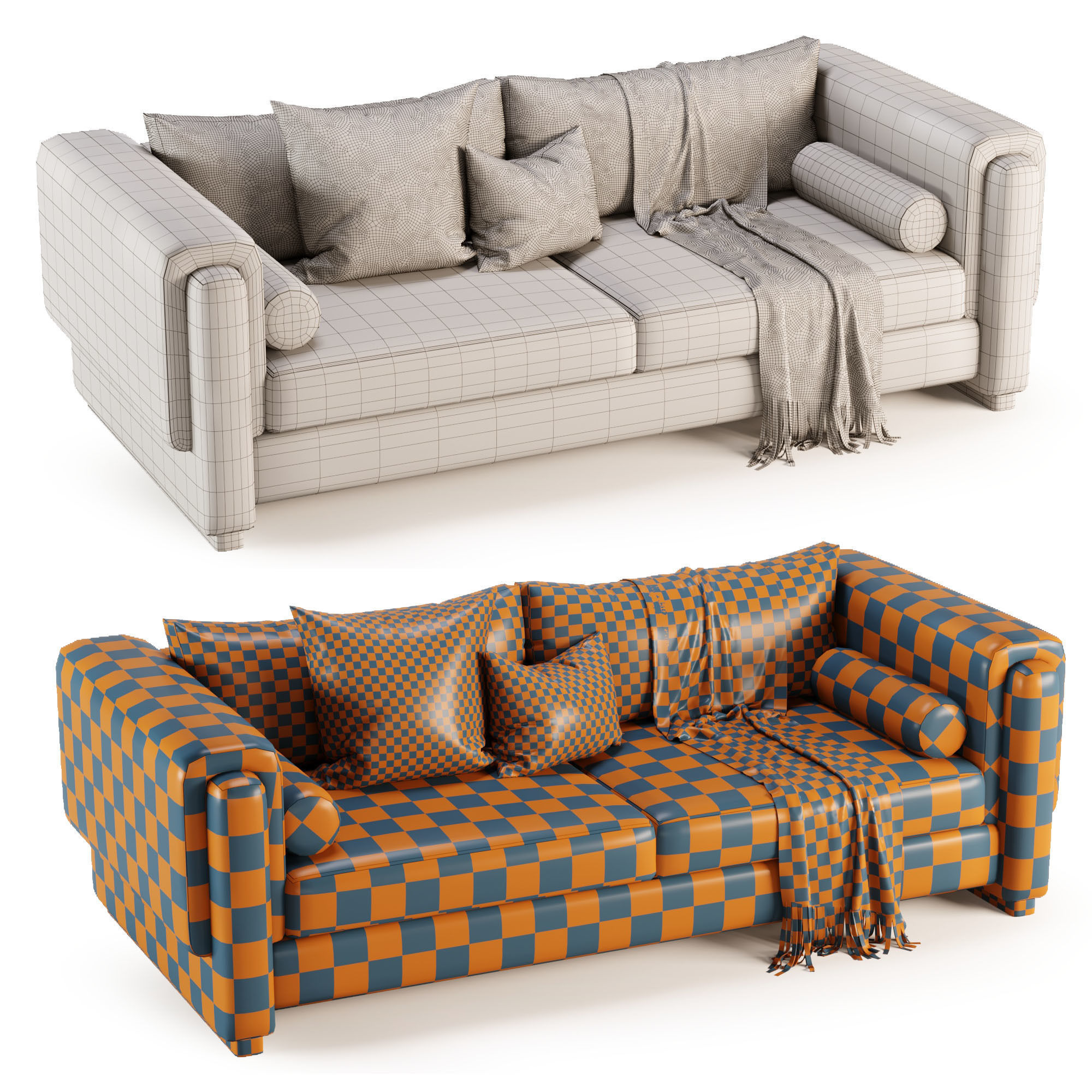 Howard Sofa by Egg Collective 3D model_3