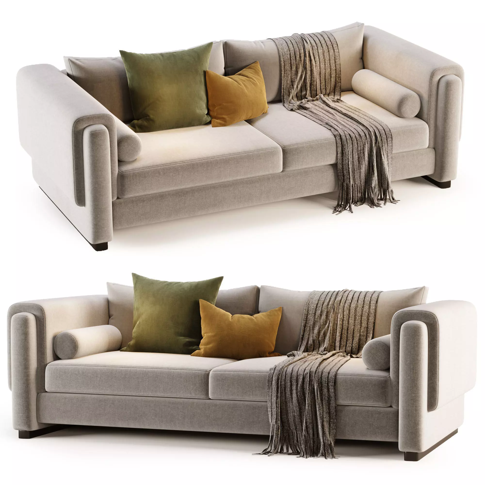 Howard Sofa by Egg Collective 3D model_0