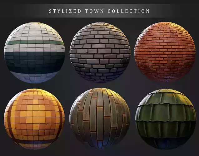 Stylized Town collection Texture
