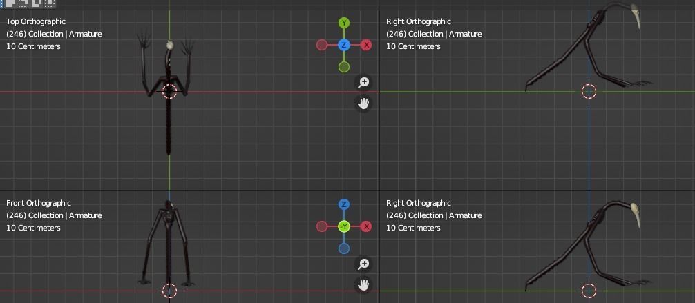 God of Roadkill - rig creature trevor henderson 3D model_2