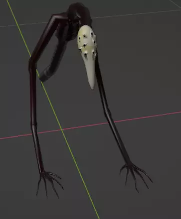 God of Roadkill - rig creature trevor henderson 3D model_0