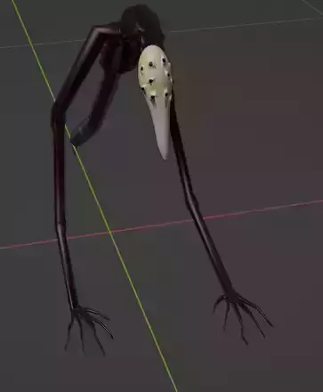 God of Roadkill - rig creature trevor henderson 3D model