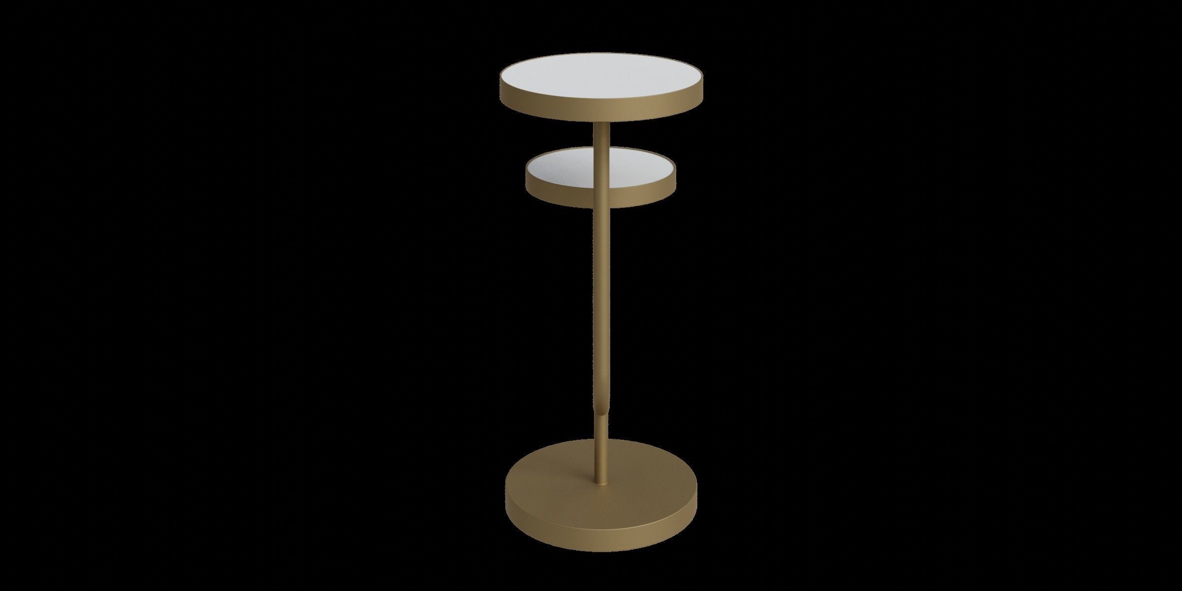 High-Low End Table Low-poly 3D model_9