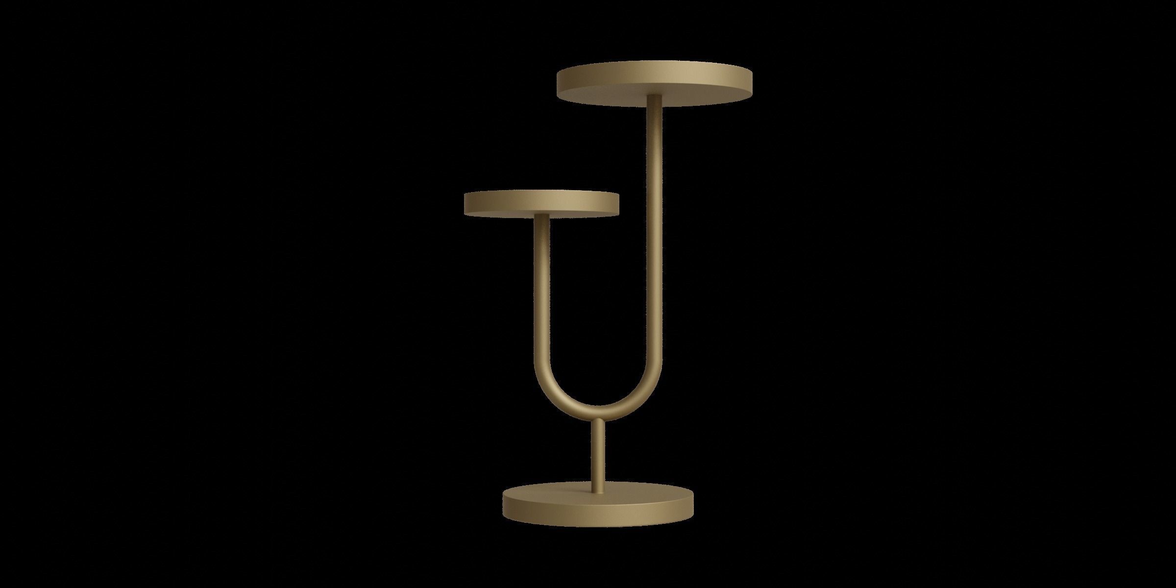 High-Low End Table Low-poly 3D model_6