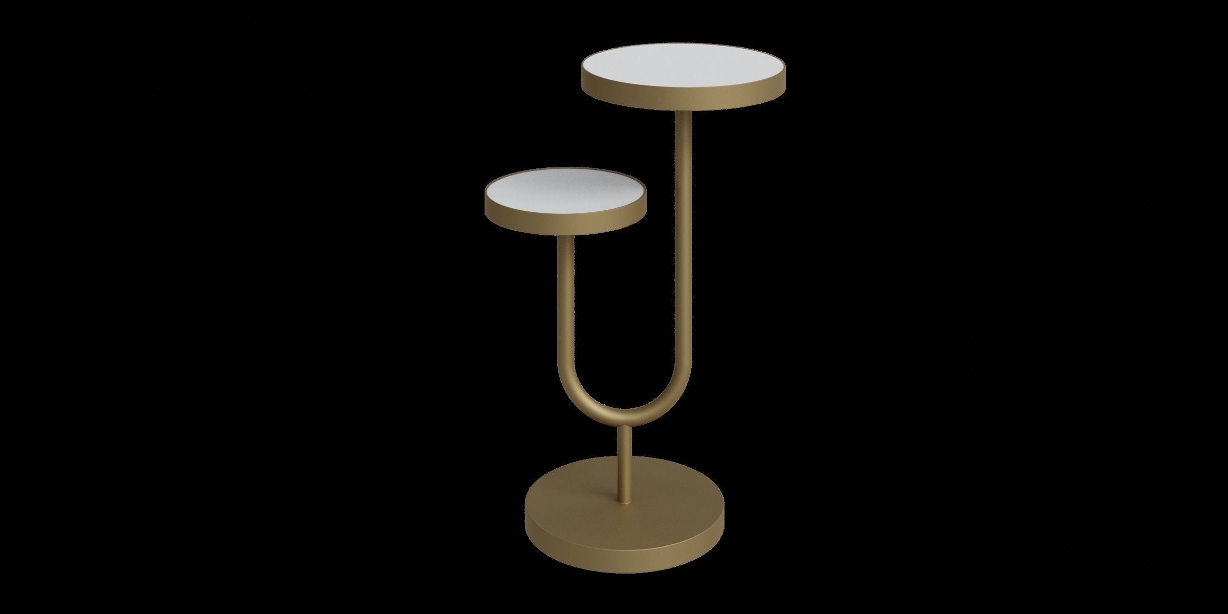 High-Low End Table Low-poly 3D model_10