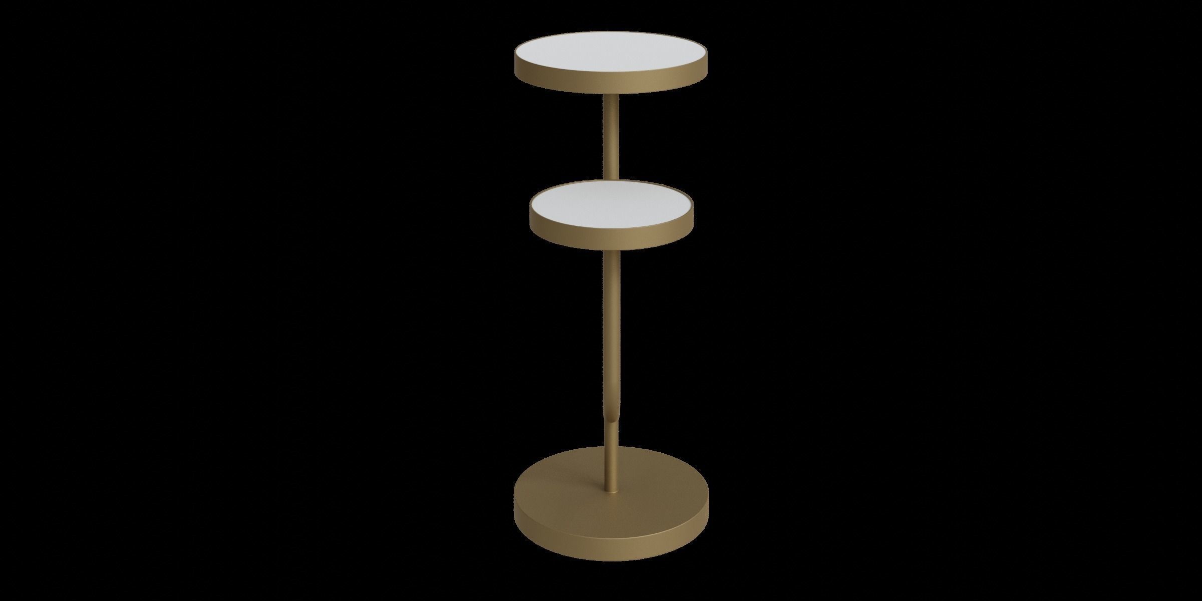 High-Low End Table Low-poly 3D model_11